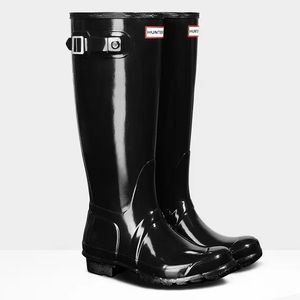 HUNTER tall gloss rain boots EU 38